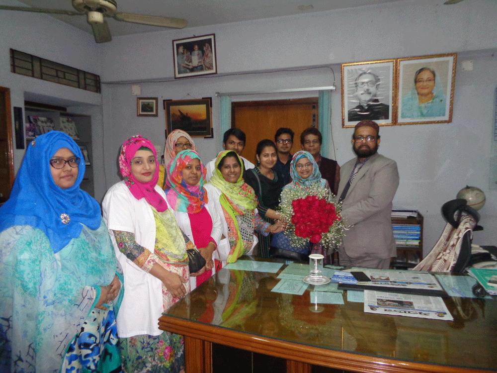Reception to Principal (Acting) Prof. Md. Shafiqul Islam by the teachers of Department of Finance & Banking