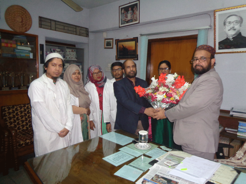 Reception to Principal (Acting) Prof. Md. Shafiqul Islam by the teachers of Department of CSE