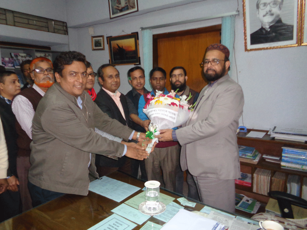 Reception to Principal (Acting) Prof. Md. Shafiqul Islam by Engineering Section