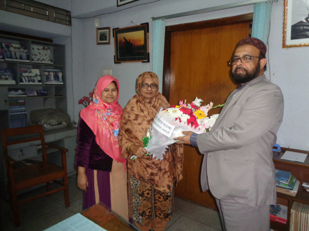 Reception to Principal (Acting) Prof. Md. Shafiqul Islam by Medical Section