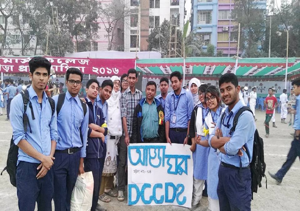 Members of the club after the annual sport’s day with the moderator