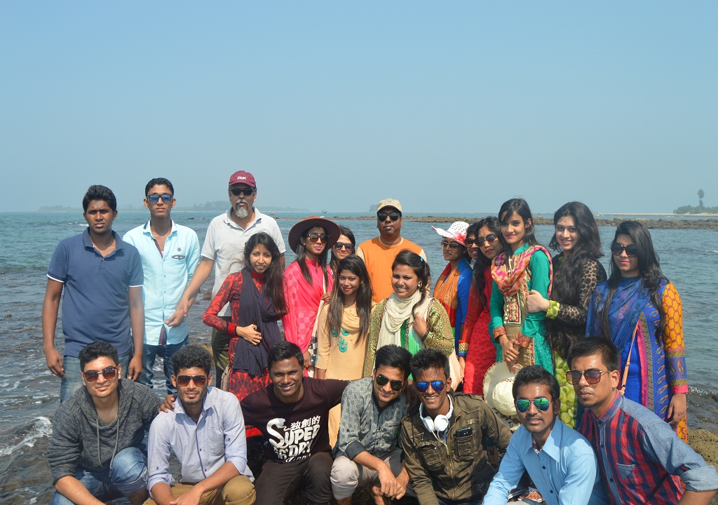 BBA Students, the Director & Teacher at Chera Dwip, St. Martin’s Island