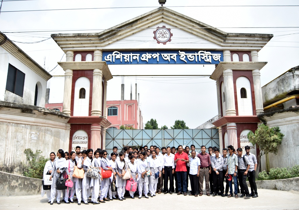 A visit of the students of BBA to Asian Group of Industries in Munshigonj