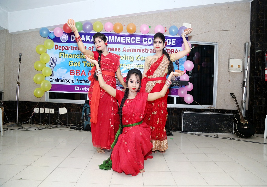 Dance being performed by the BBA students