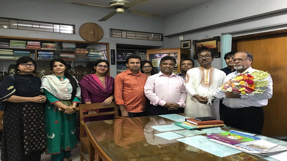 Reception to Principal Prof. Dr. A.F.M Shafiqur Rahman by the teachers of Department of Bangla