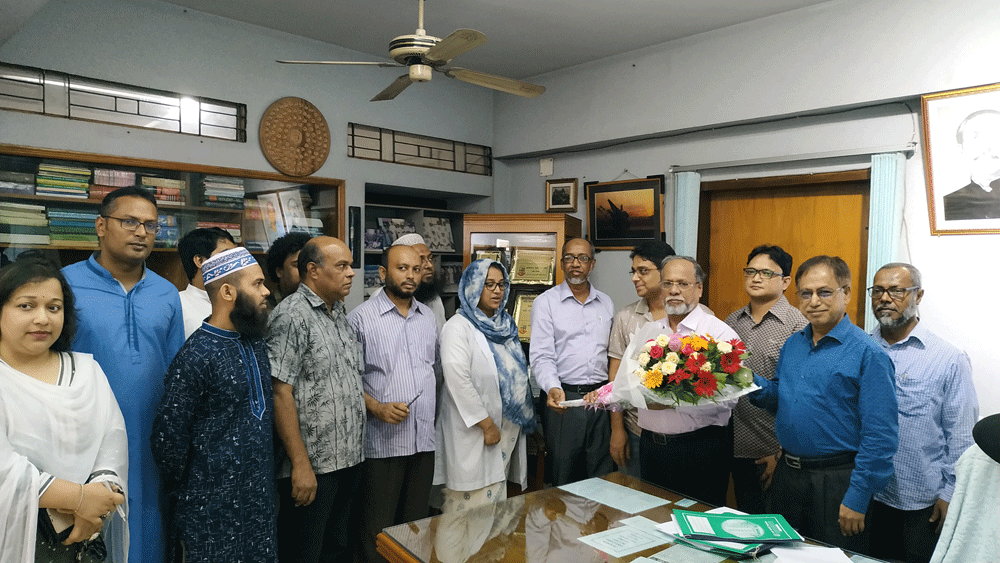 Reception to Principal Prof. Dr. A.F.M Shafiqur Rahman by the teachers of Department of English