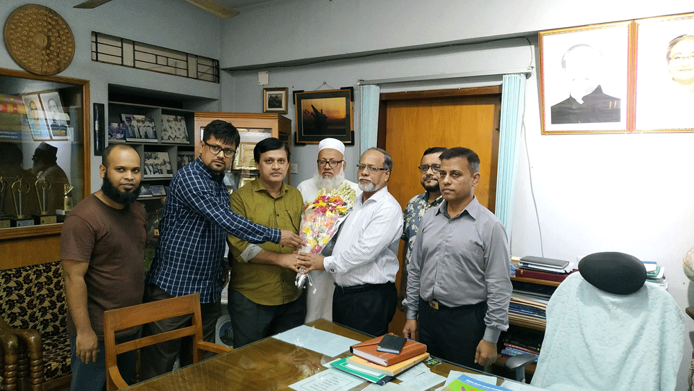 Reception to Principal Prof. Dr. A.F.M Shafiqur Rahman by the teachers of Department of Accounting