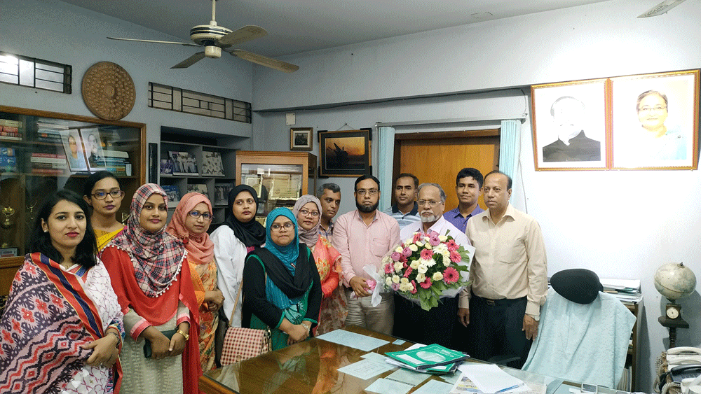 Reception to Principal Prof. Dr. A.F.M Shafiqur Rahman by the teachers of Department of Marketing