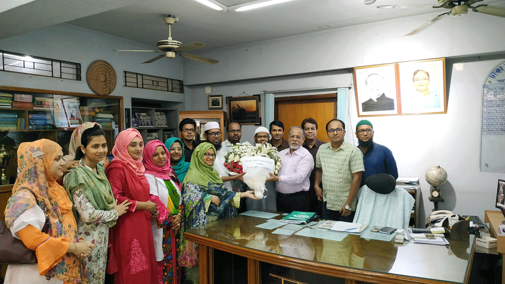 Reception to Principal Prof. Dr. A.F.M Shafiqur Rahman by the teachers of Department of Finance