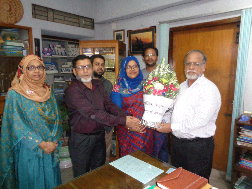 Reception to Principal Prof. Dr. A.F.M Shafiqur Rahman by the teachers of Department of Economics