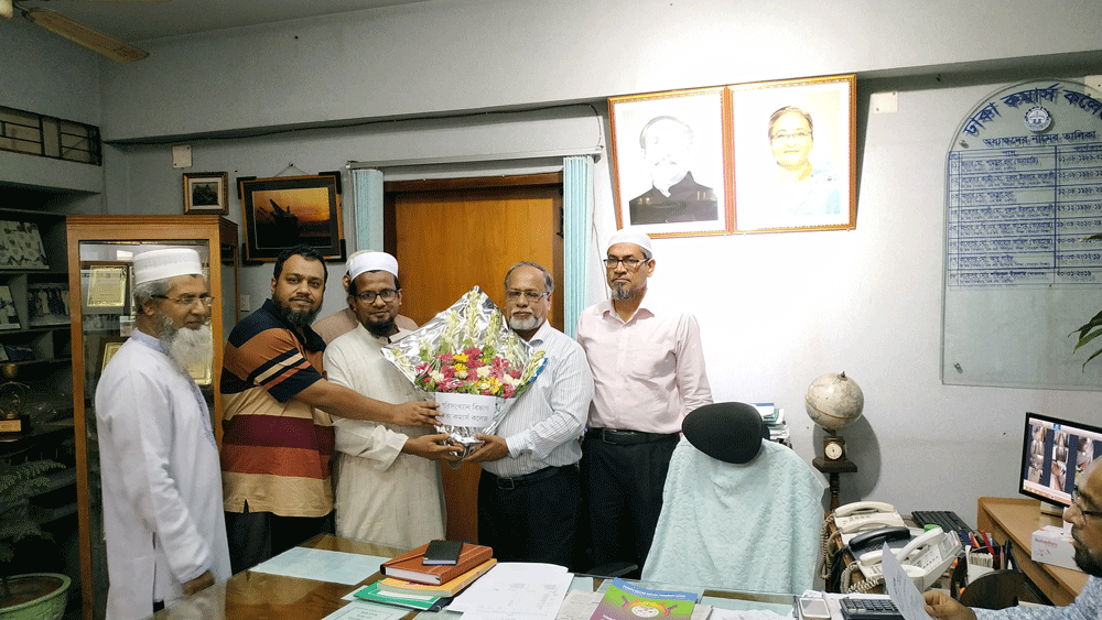 Reception to Principal Prof. Dr. A.F.M Shafiqur Rahman by the teachers of Department of Statistics