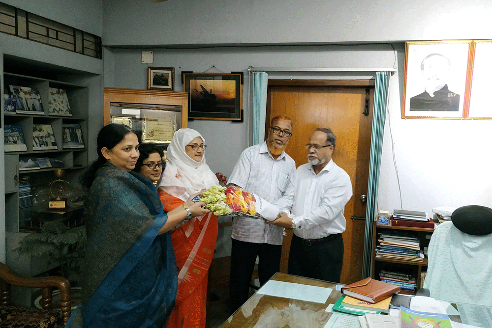Reception to Principal Prof. Dr. A.F.M Shafiqur Rahman by the teachers of Department of Social Studies