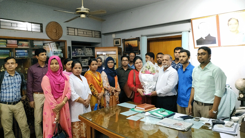 Reception to Principal Prof. Dr. A.F.M Shafiqur Rahman by the teachers of Department of Science