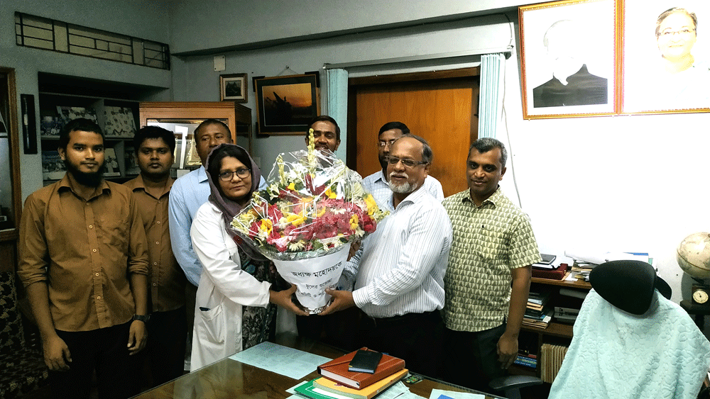 Reception to Principal Prof. Dr. A.F.M Shafiqur Rahman by Examination Committee