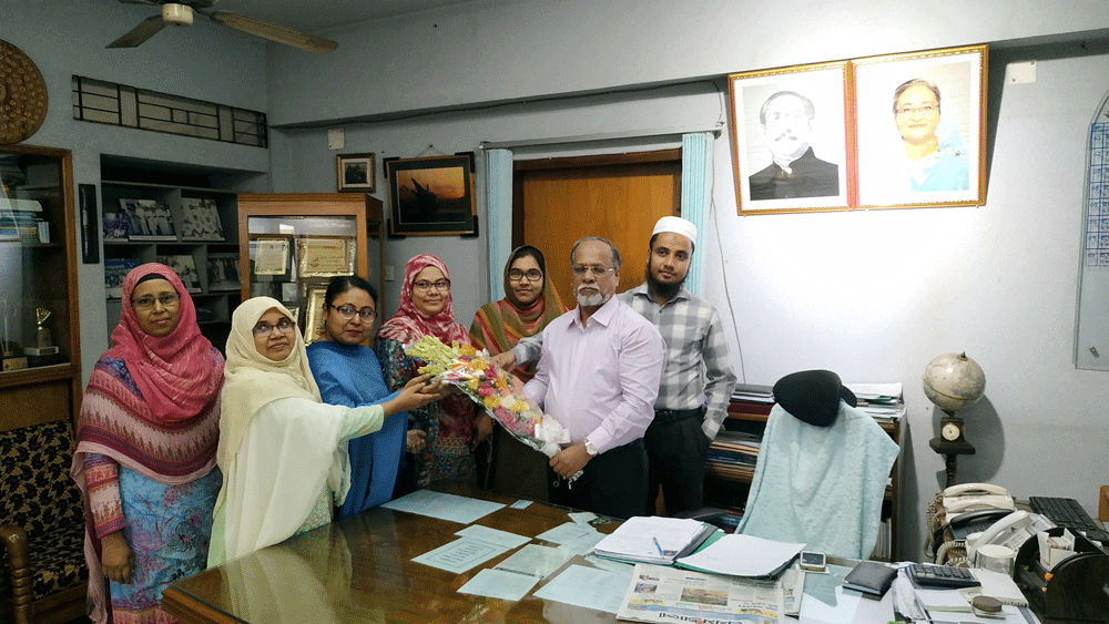Reception to Principal Prof. Dr. A.F.M Shafiqur Rahman 