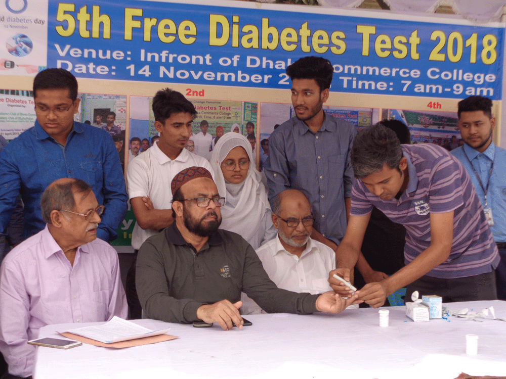 5th Free Diabetes Test 14.11.2018