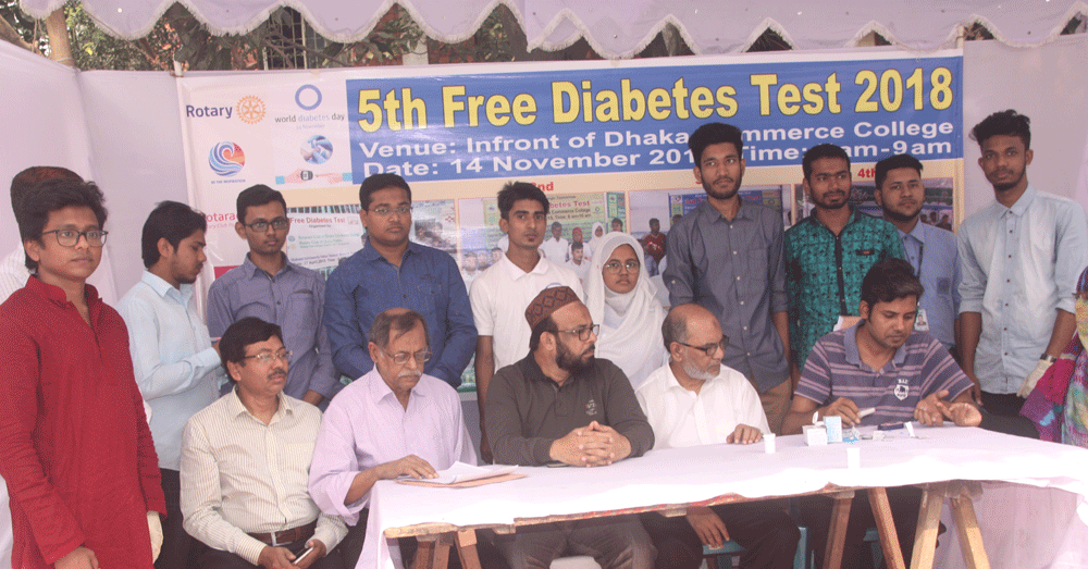 5th Free Diabetes Test 14.11.2018