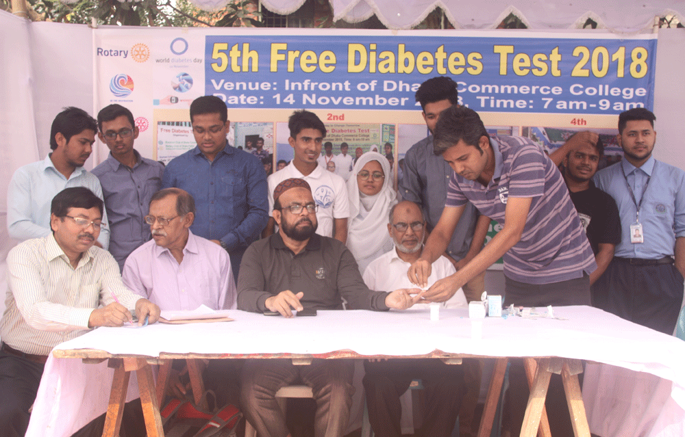 5th Free Diabetes Test 14.11.2018