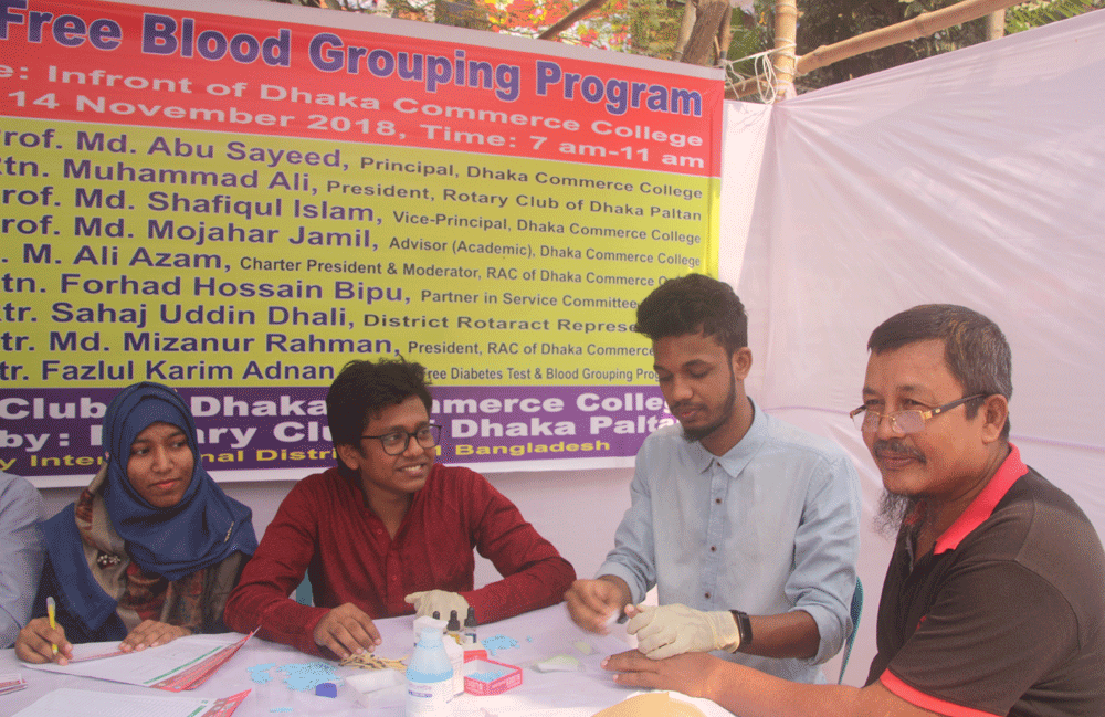 6th Free Blood Grouping Program 14.11.2018