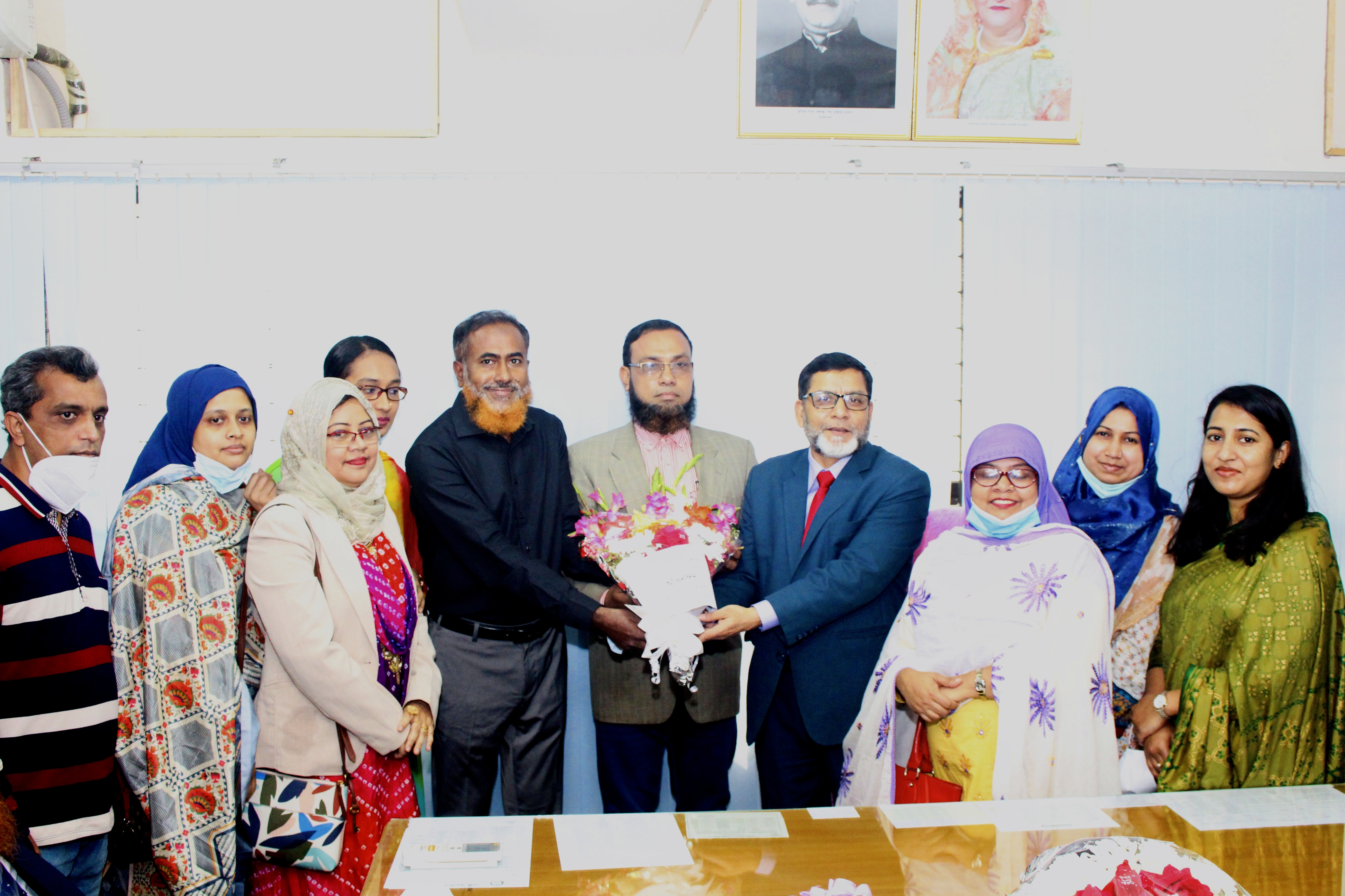 Reception to Vice Principal Prof. Md. Wali Ullah by Marketing Department