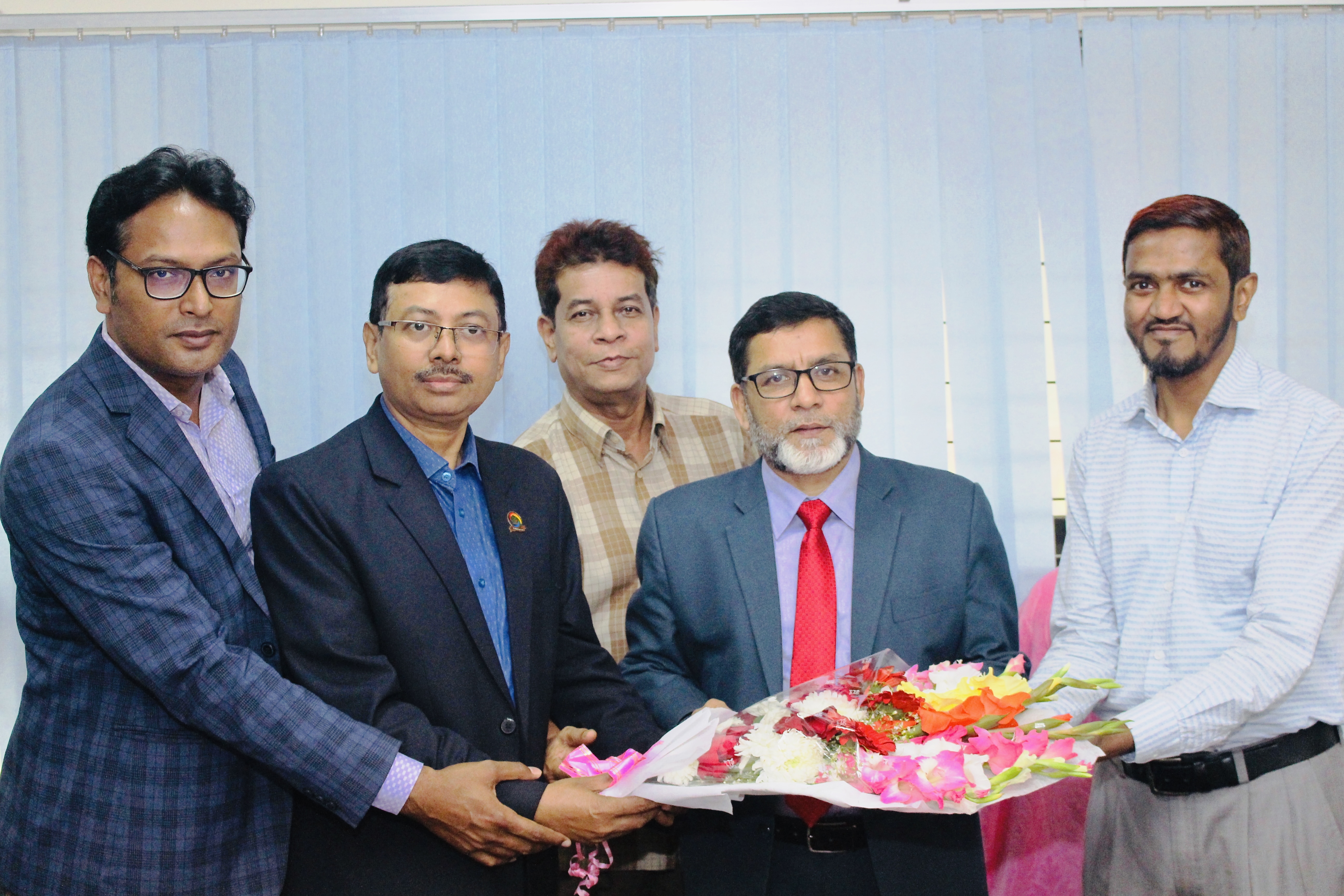 Reception to Vice Principal Prof. Md. Wali Ullah by Examination Section