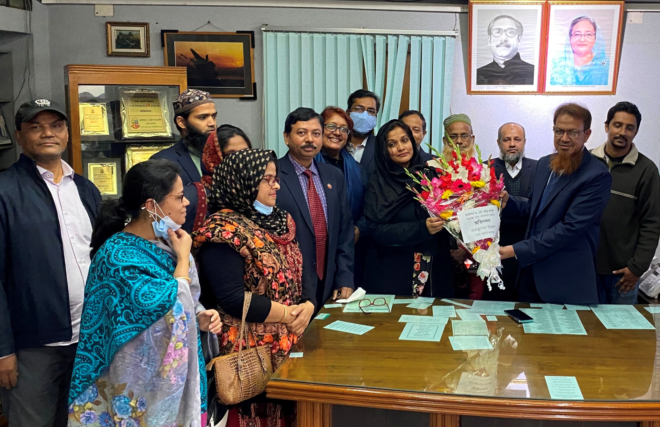 Reception to Principal Prof. Dr. Md. Abu Masud by Management