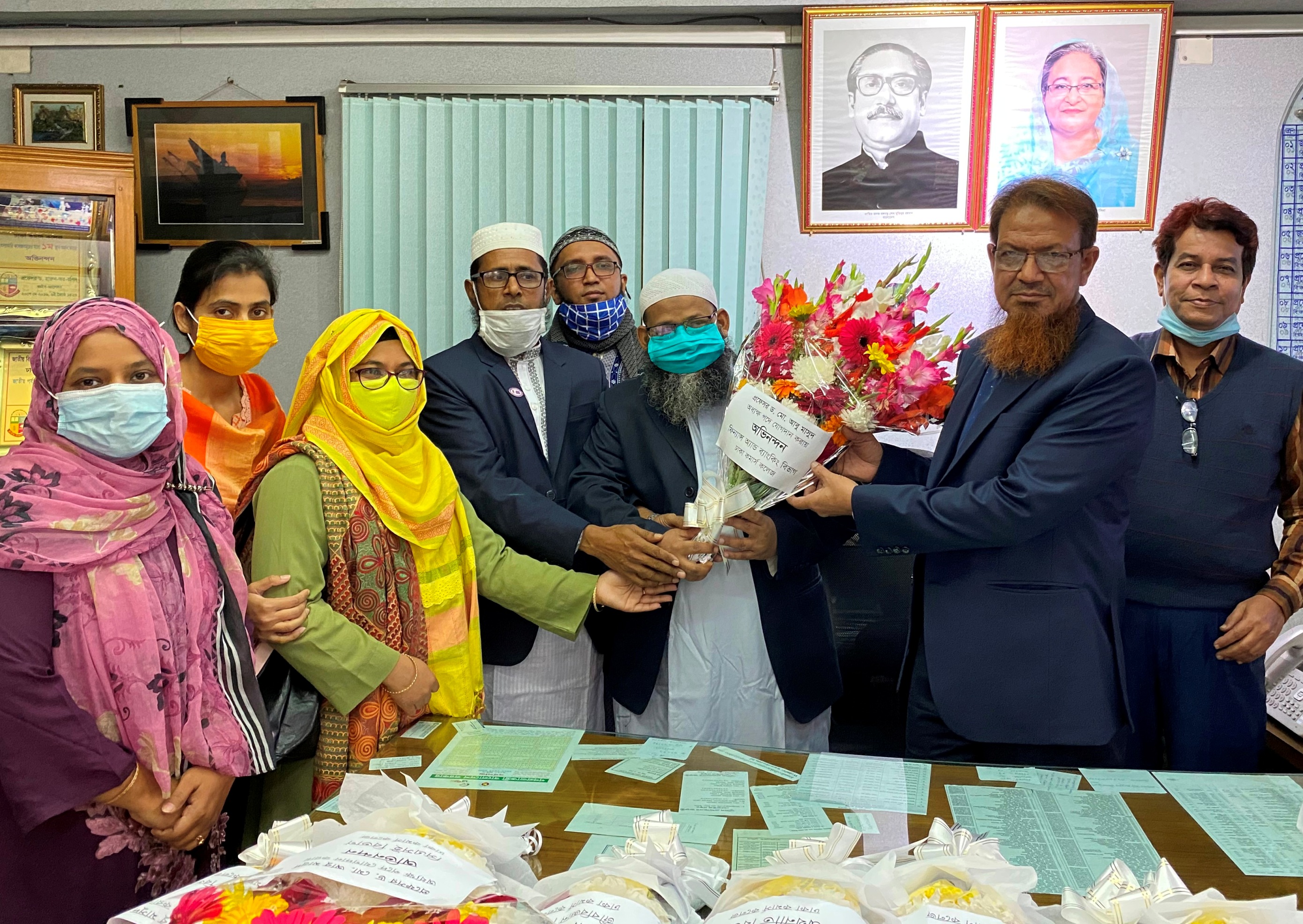 Reception to Principal Prof. Dr. Md. Abu Masud by Finance & Banking Department
