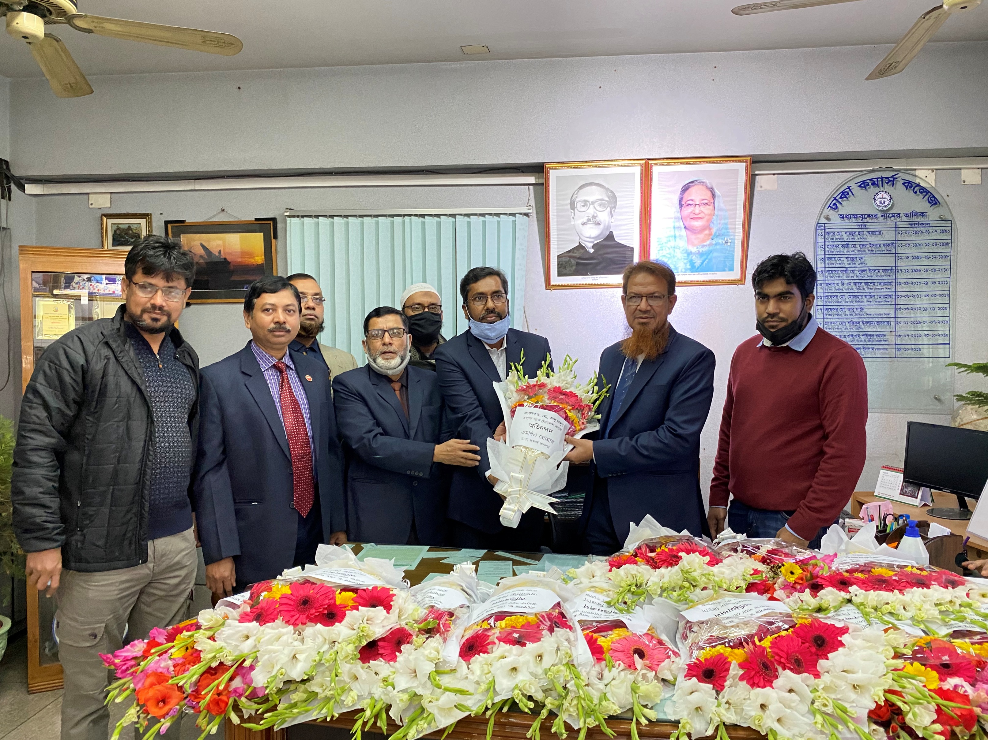 Reception to Principal Prof. Dr. Md. Abu Masud by MBA Program Department