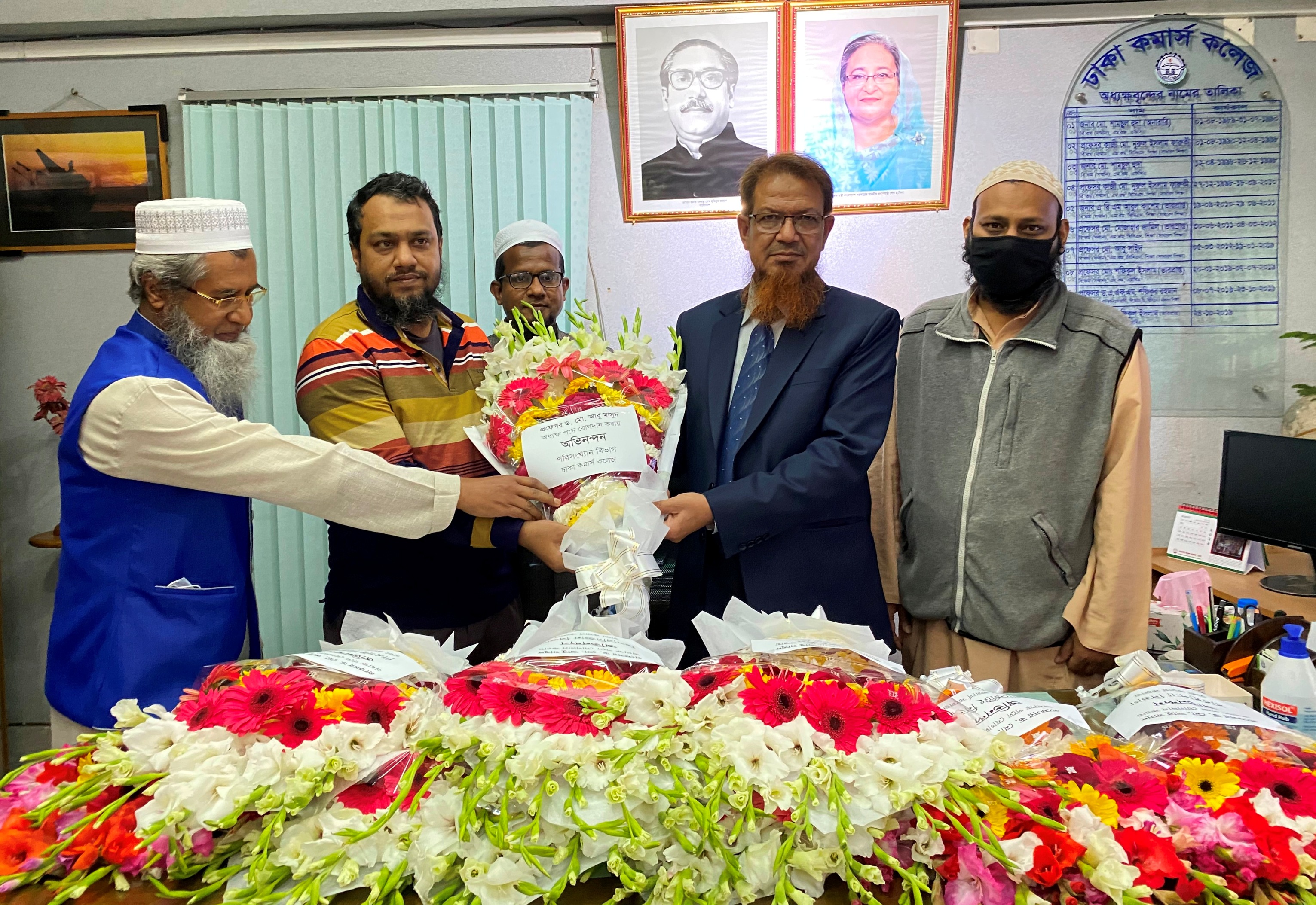 Reception to Principal Prof. Dr. Md. Abu Masud by Statistics Department