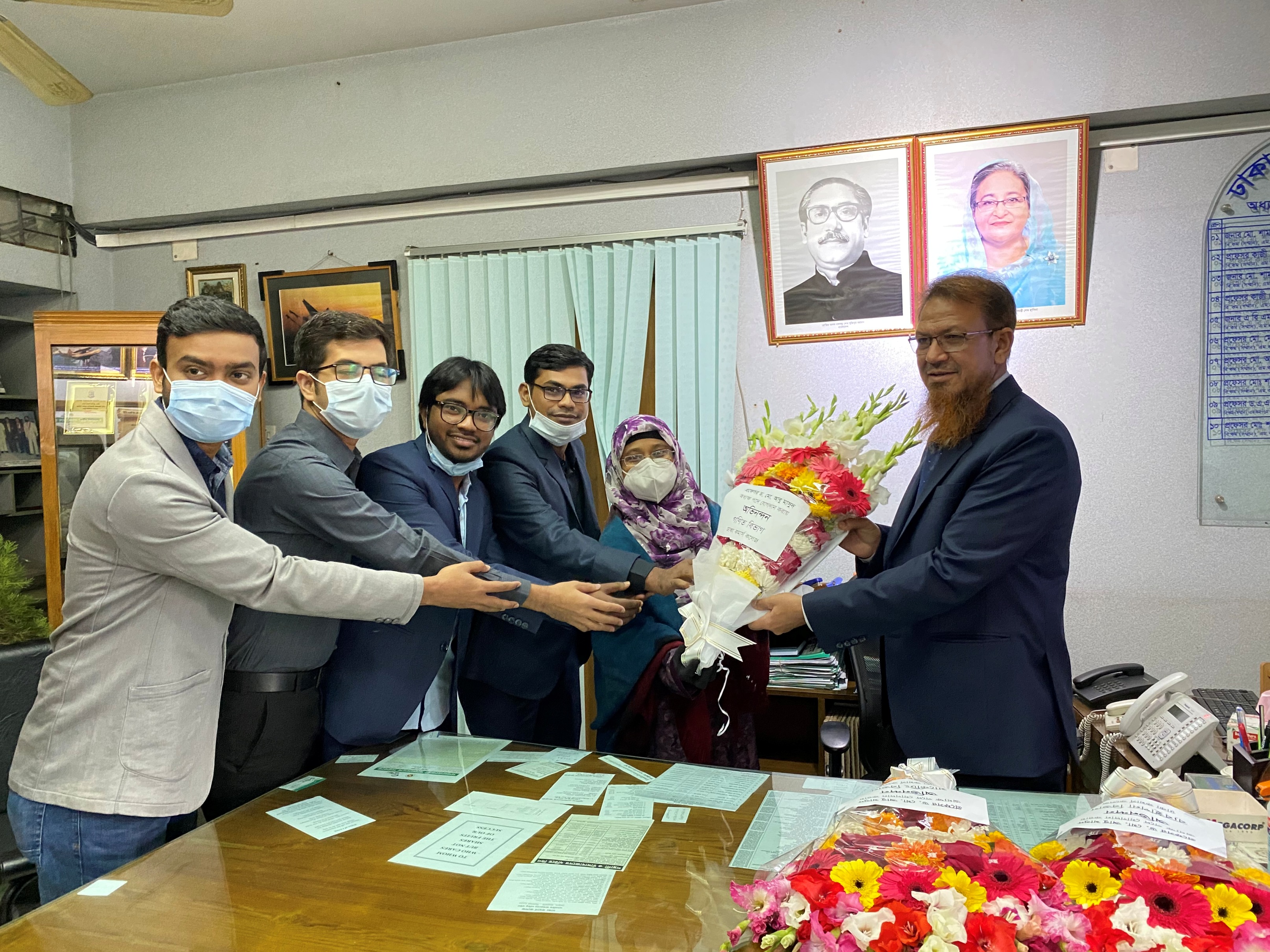 Reception to Principal Prof. Dr. Md. Abu Masud by Mathematics Department