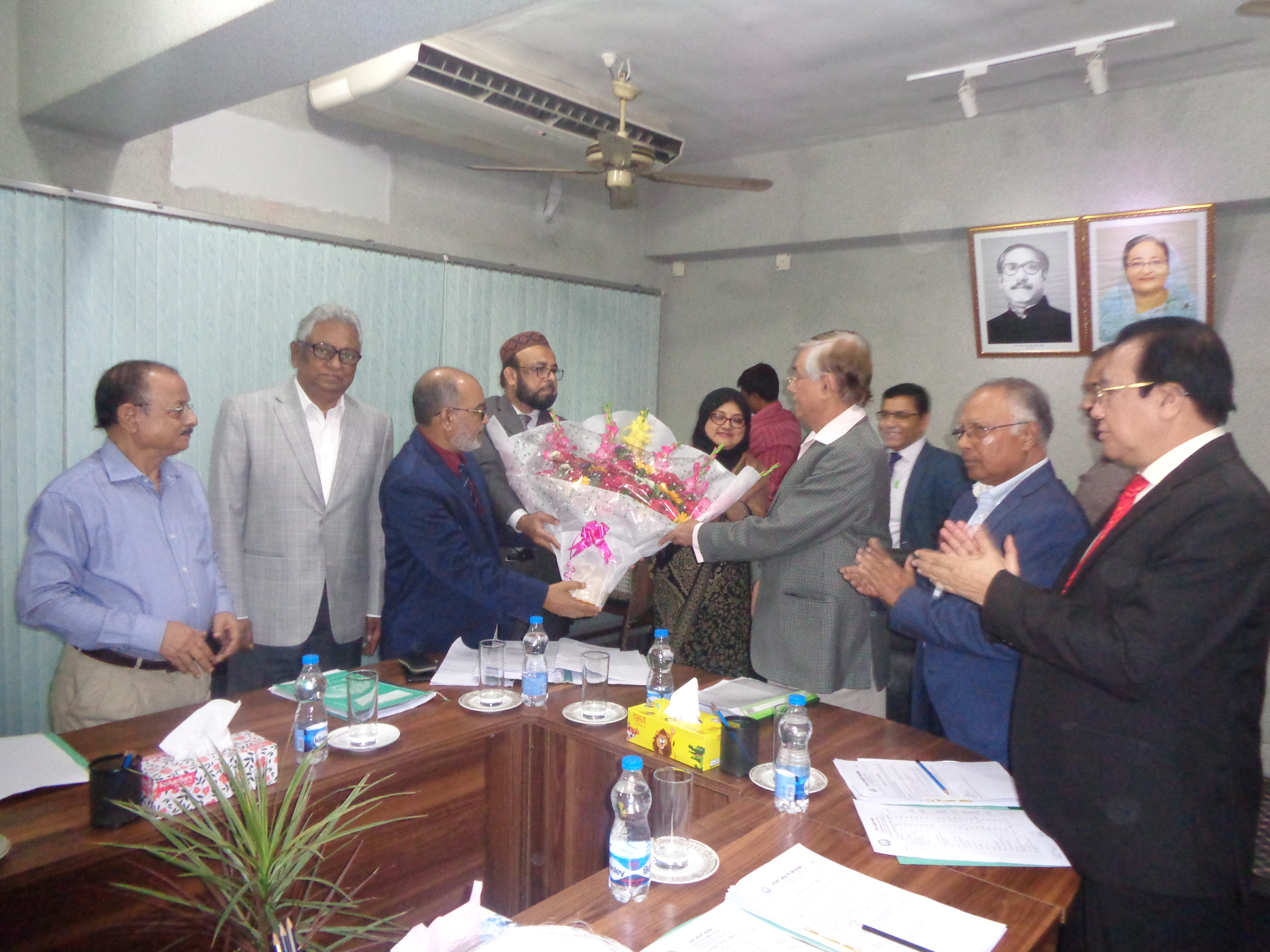 Farewell to Ex Principal Professor Md Abu Sayeed by the honourable Chairman and the members of the Governing Body on 16 February 2019